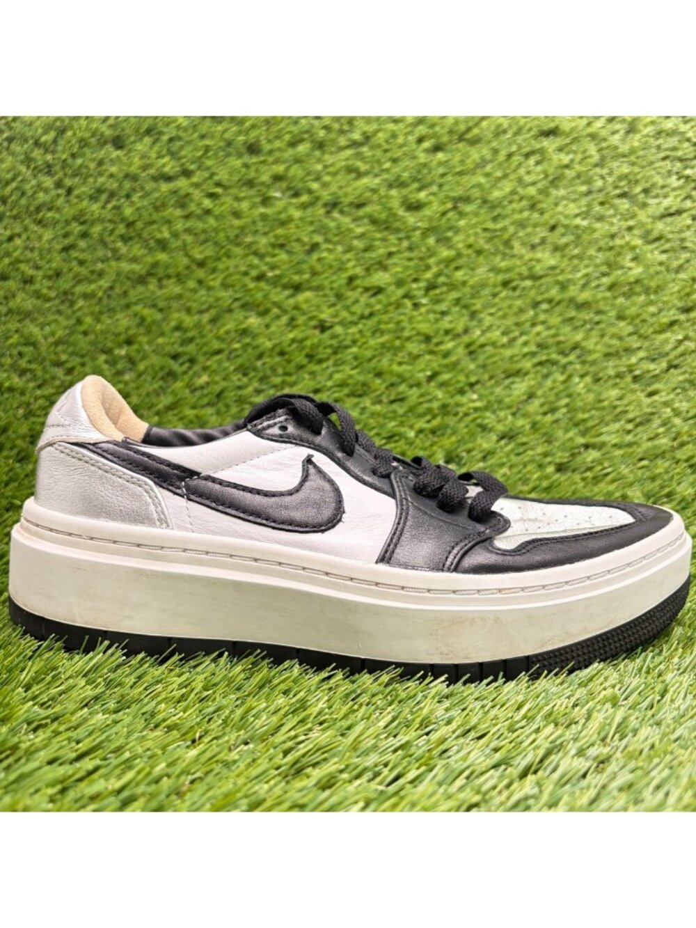 Nike Air Jordan 1 Elevate Low SE Womens Size 7.5 Silver Athletic Shoes Sneakers